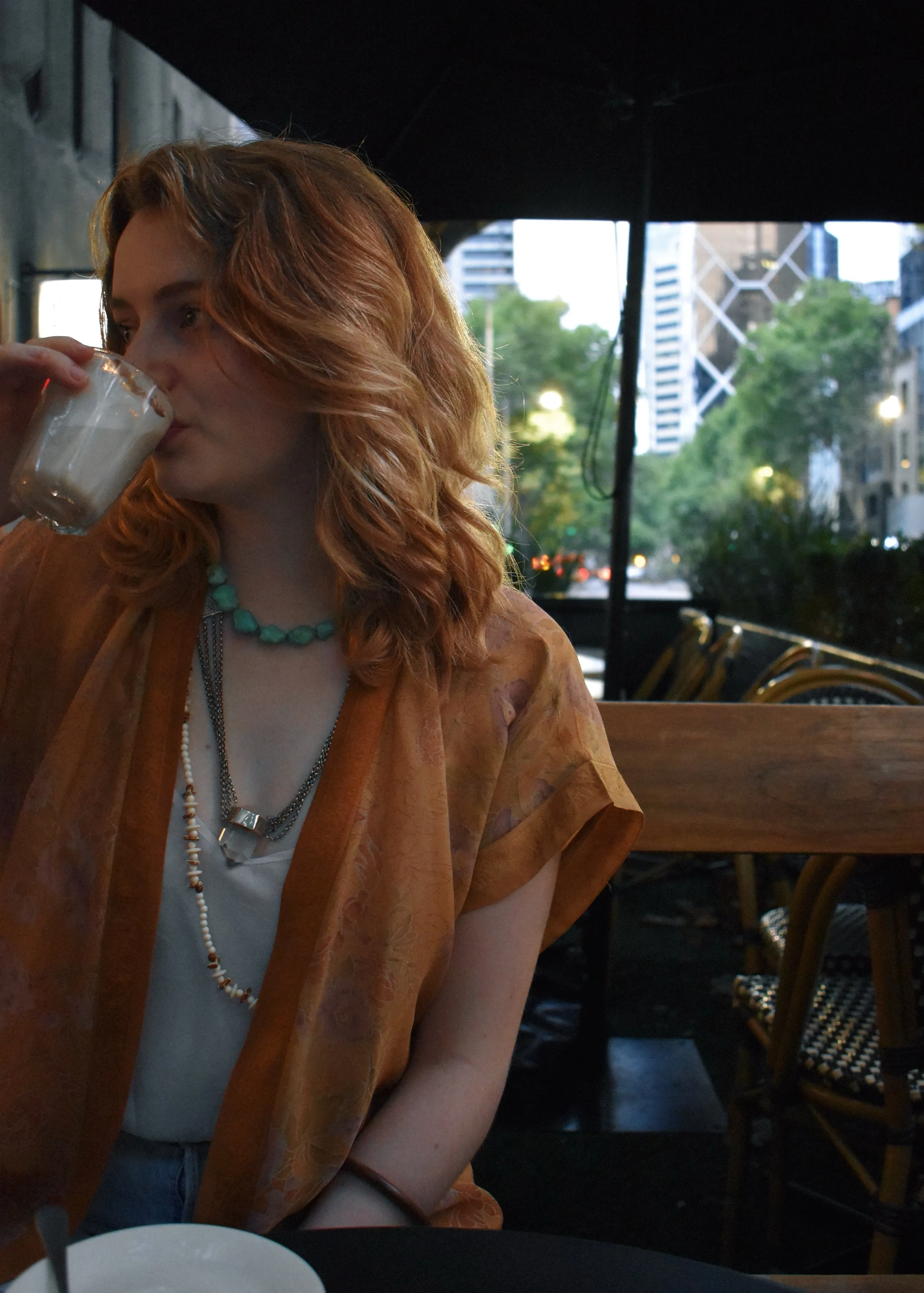 Pilea Silk Wrap Kimono Top ~ Narcissus