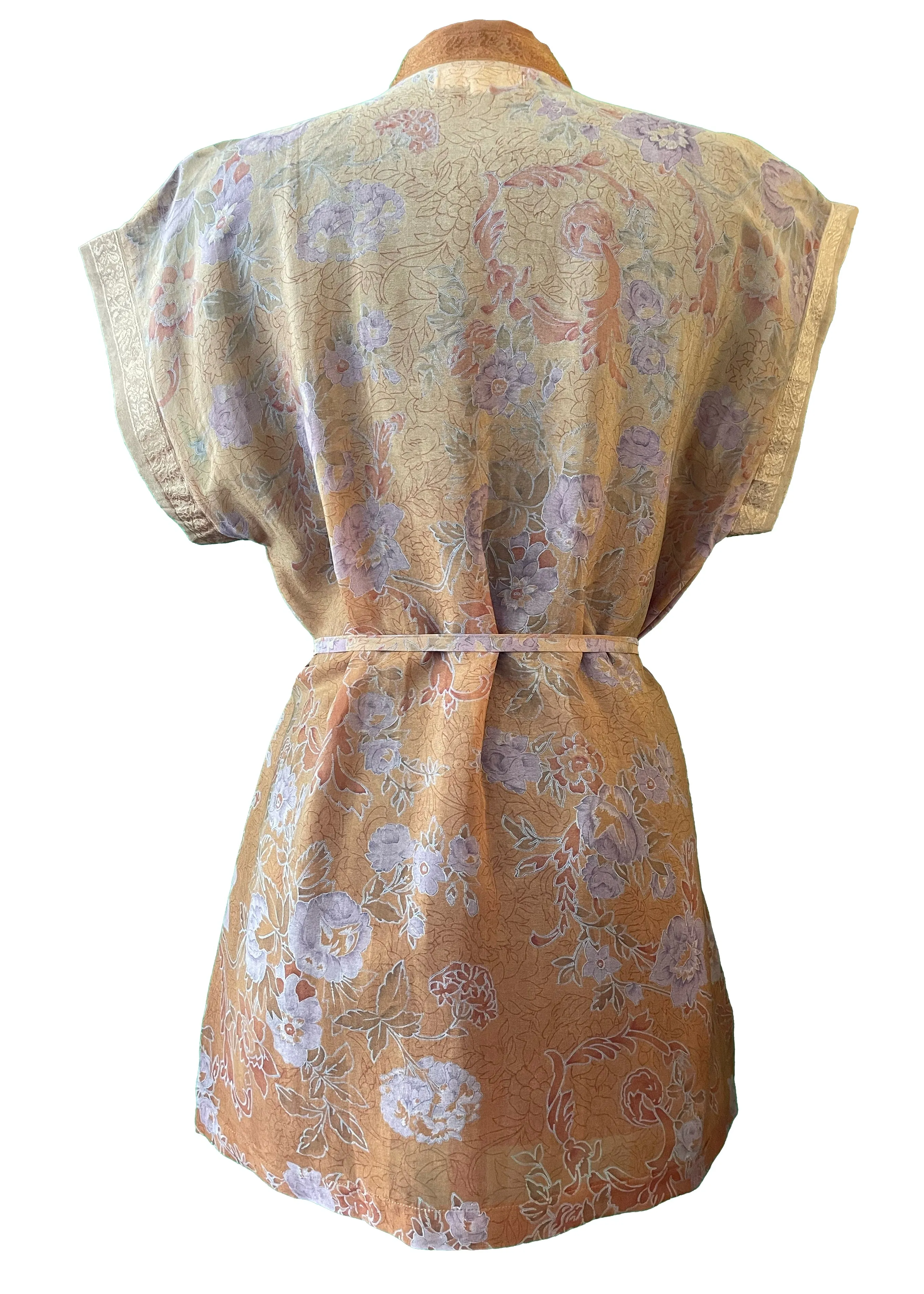 Pilea Silk Wrap Kimono Top ~ Narcissus