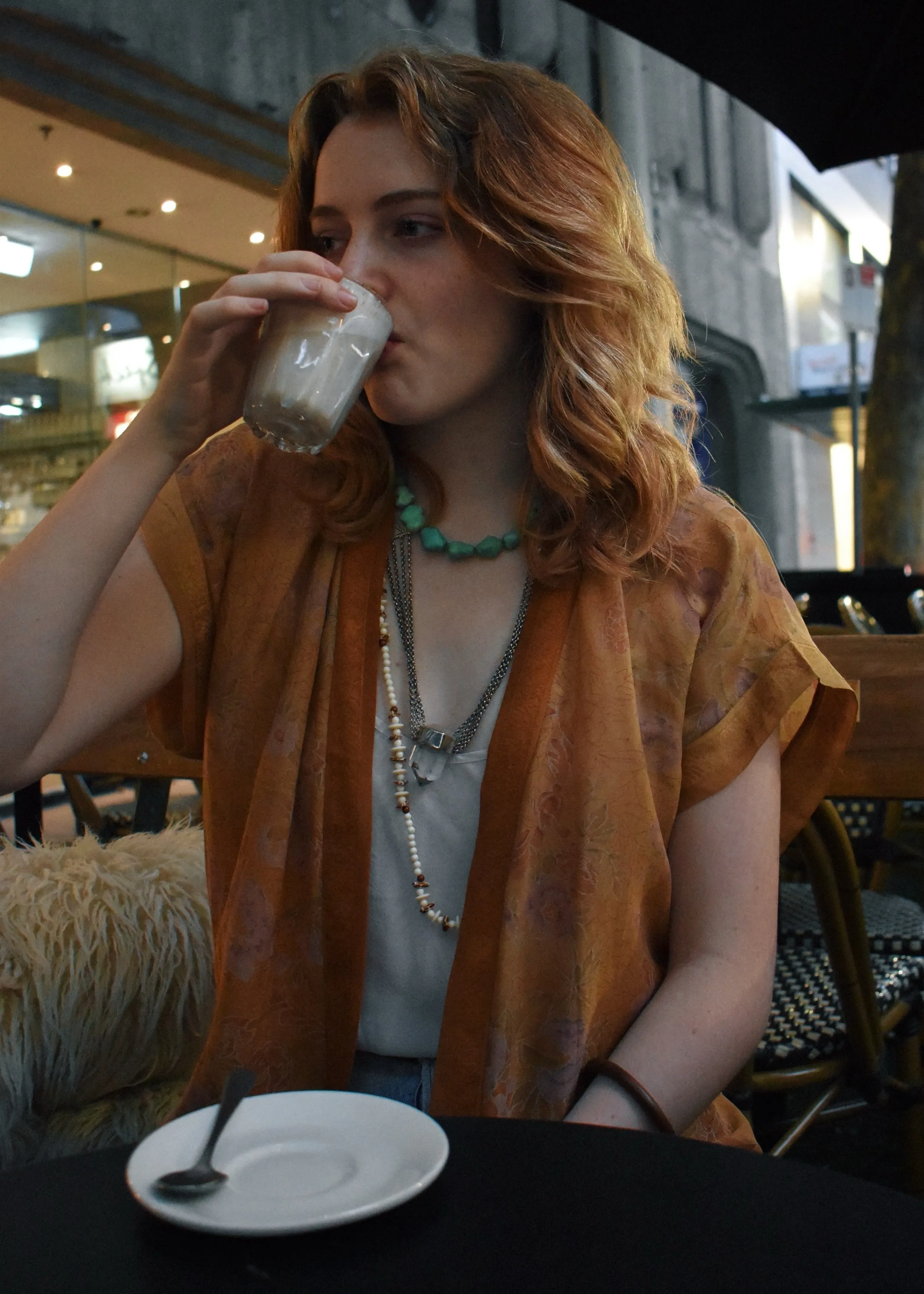 Pilea Silk Wrap Kimono Top ~ Narcissus