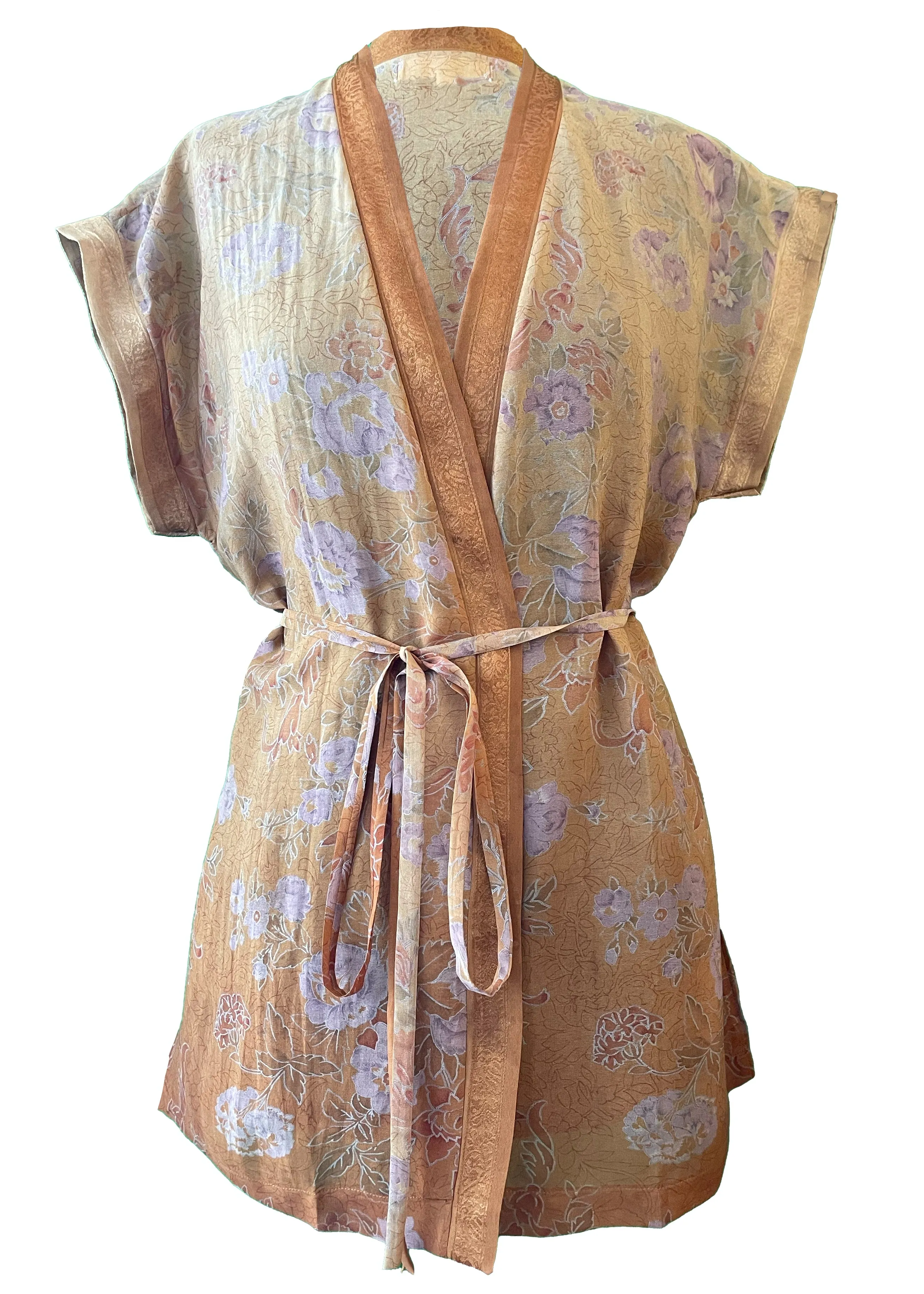 Pilea Silk Wrap Kimono Top ~ Narcissus