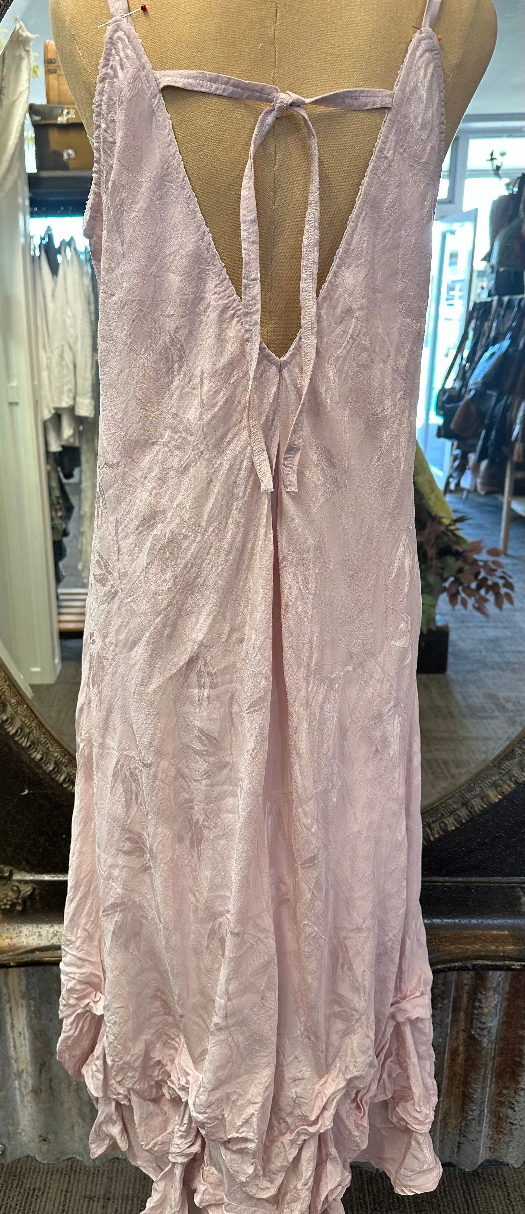 Pink rooshe slip dress