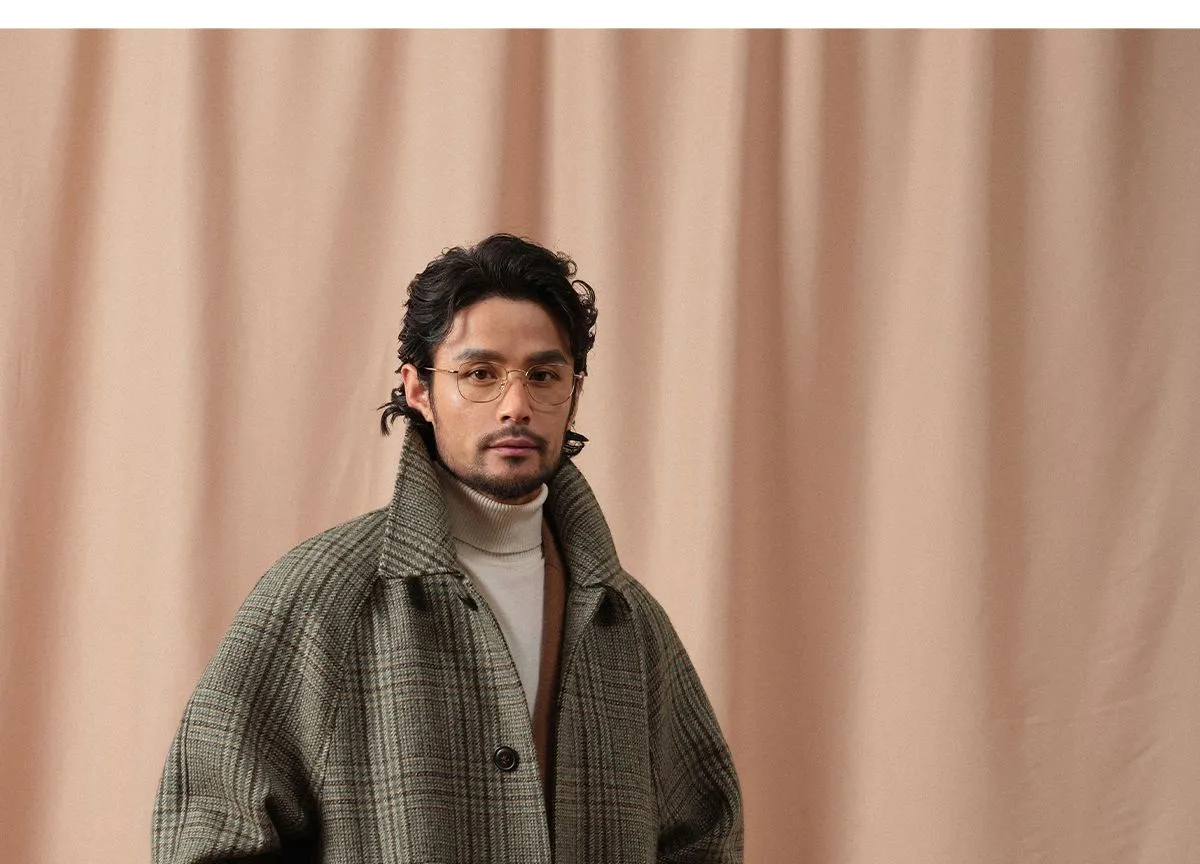 Plaid Wool Overcoat