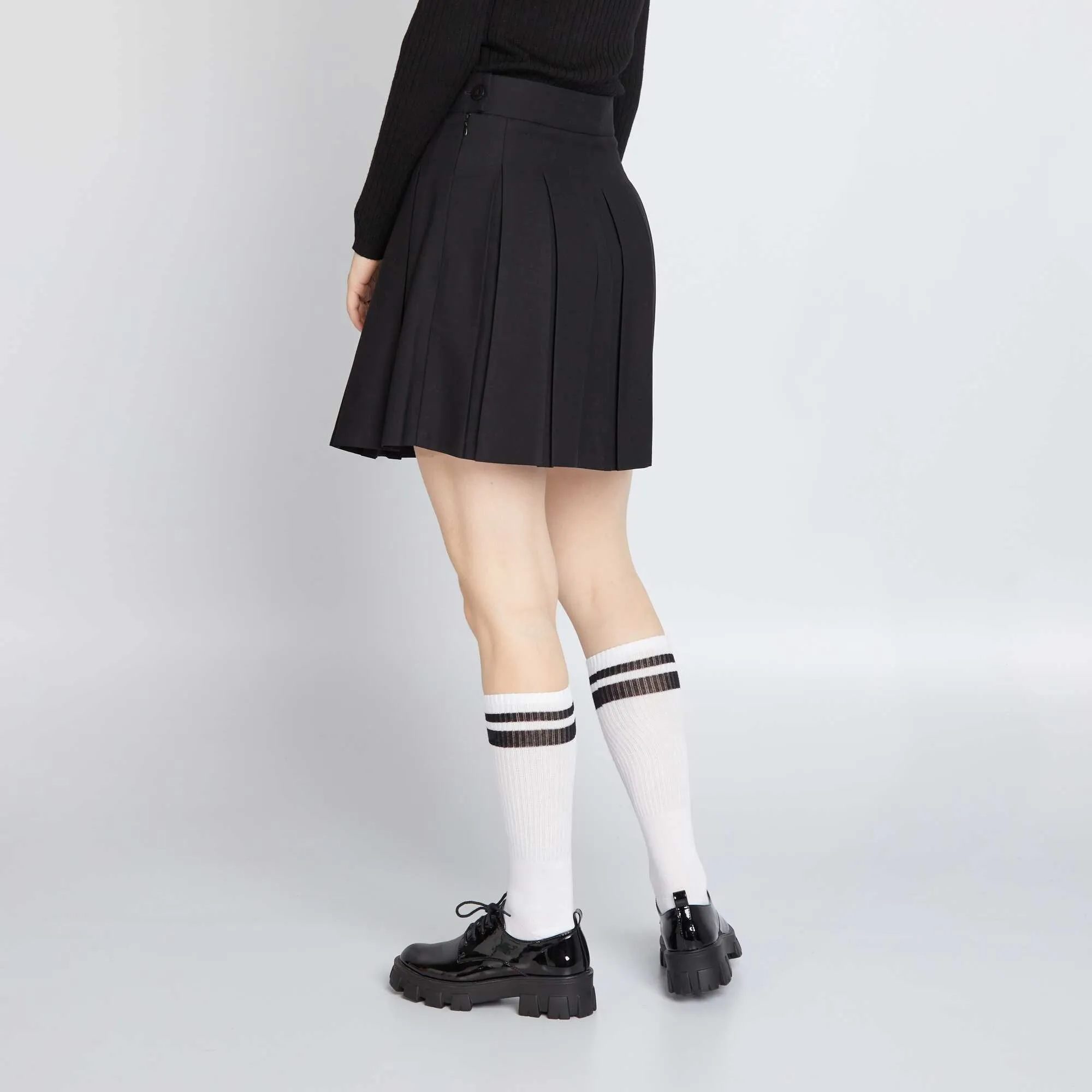 Pleated skirt Black