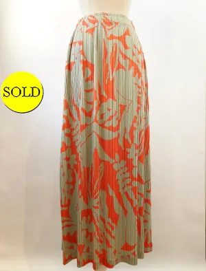Pleats Please Issey Miyake Pleated Maxi Skirt Designer Size 5 (L / Xl)