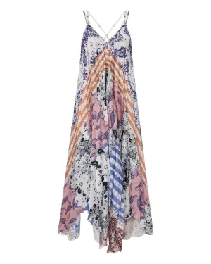 printed slip dress