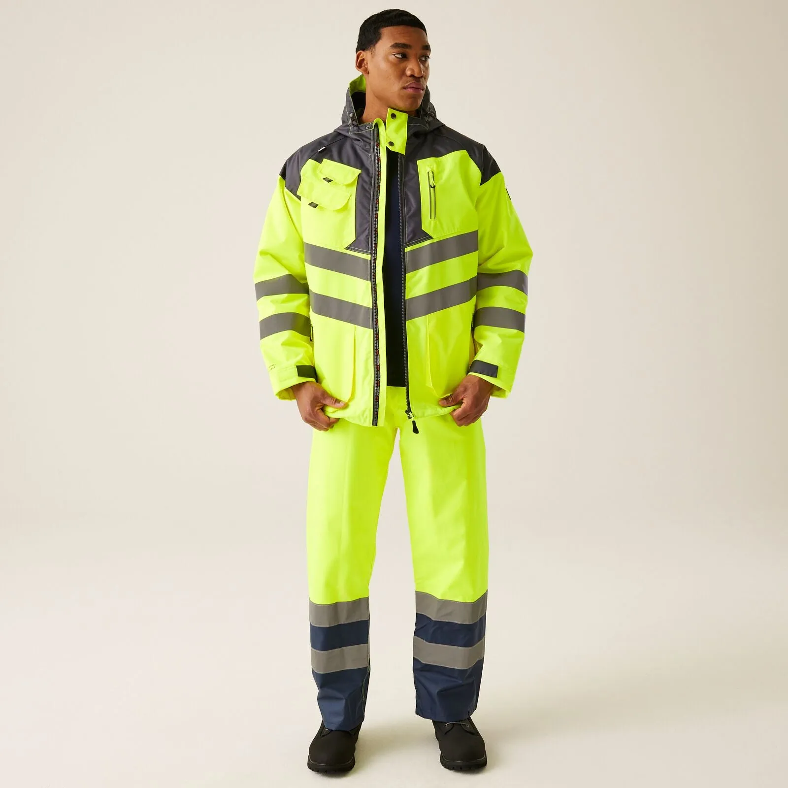 Regatta Professional Mens HI-VIS Tactical Waterproof Jacket