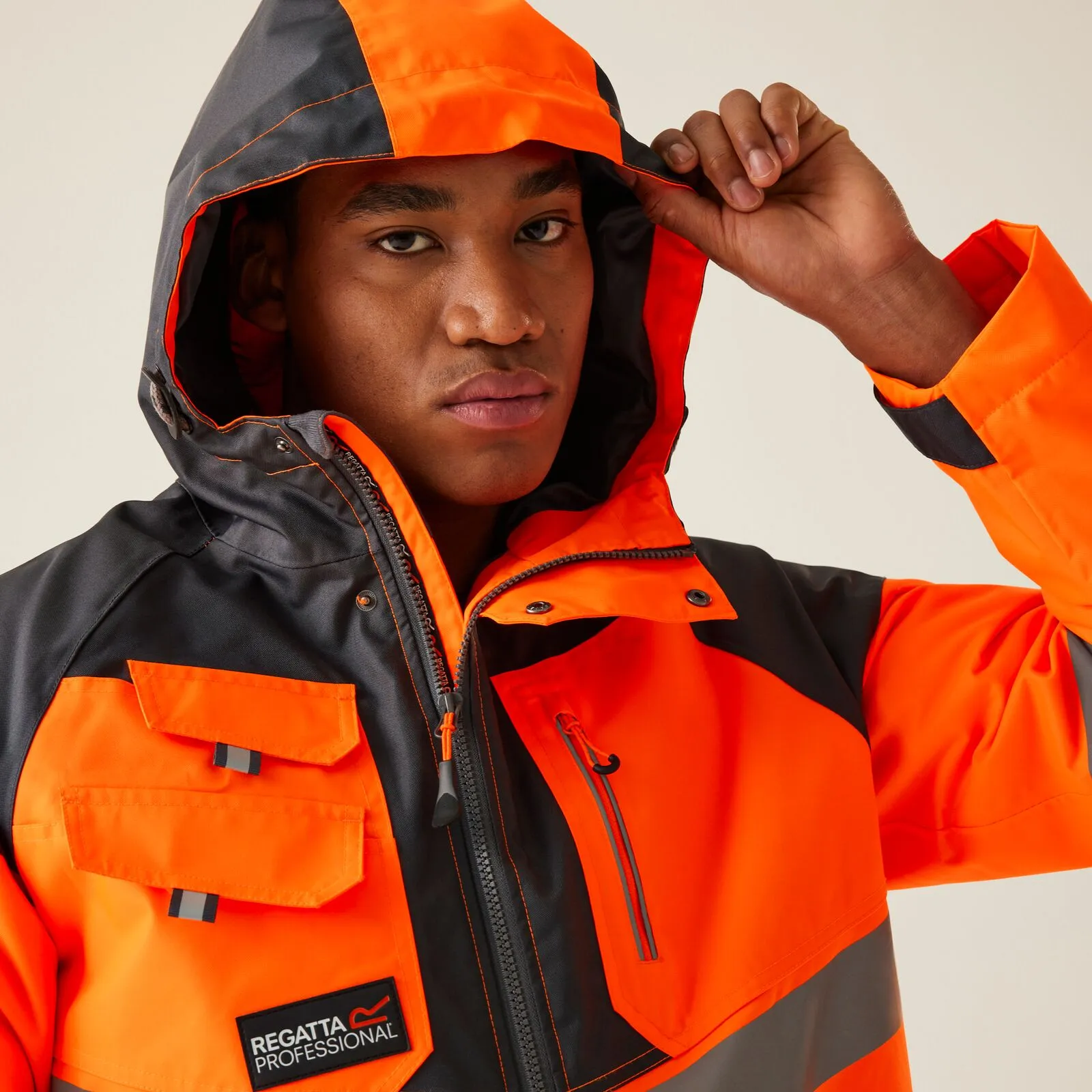Regatta Professional Mens HI-VIS Tactical Waterproof Jacket