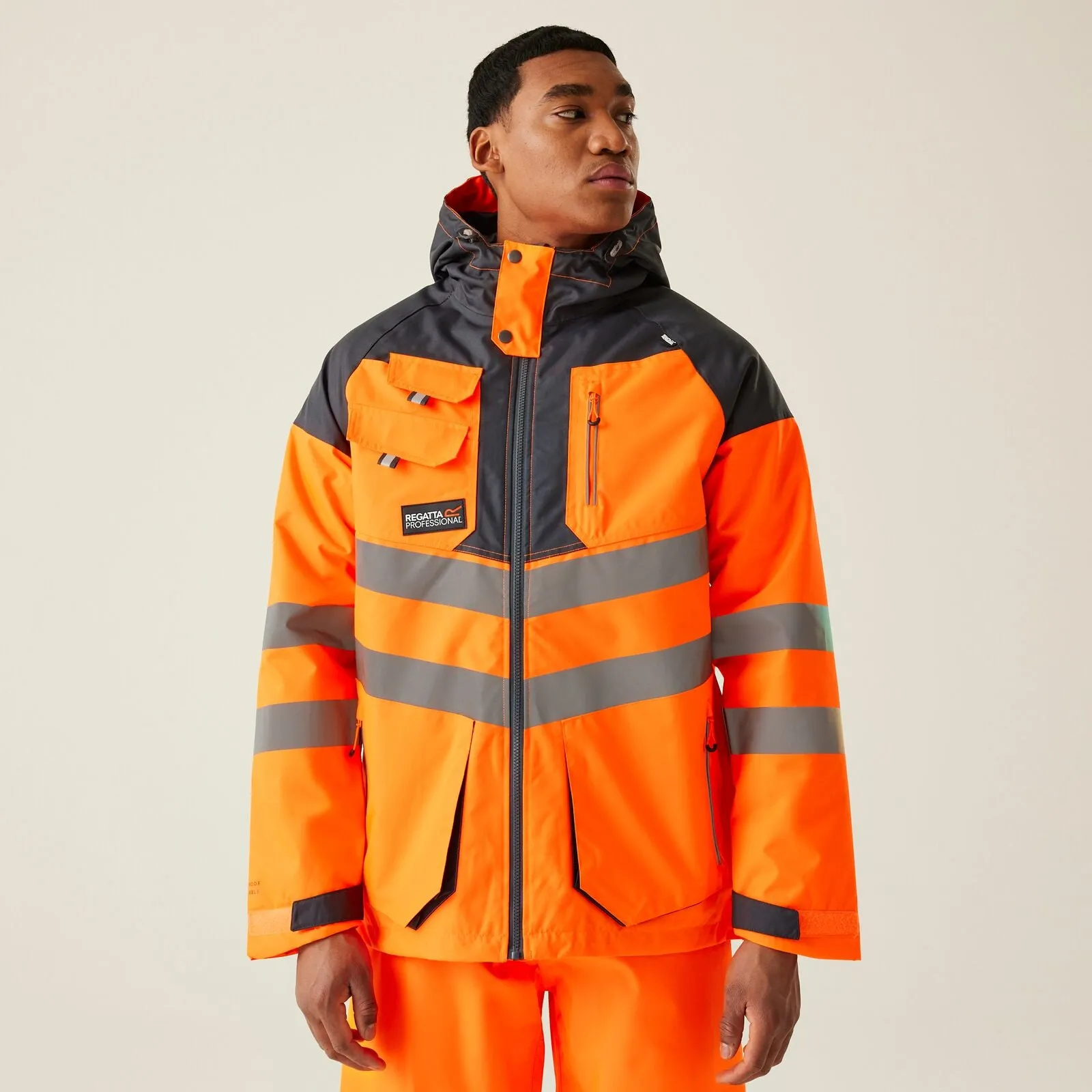 Regatta Professional Mens HI-VIS Tactical Waterproof Jacket