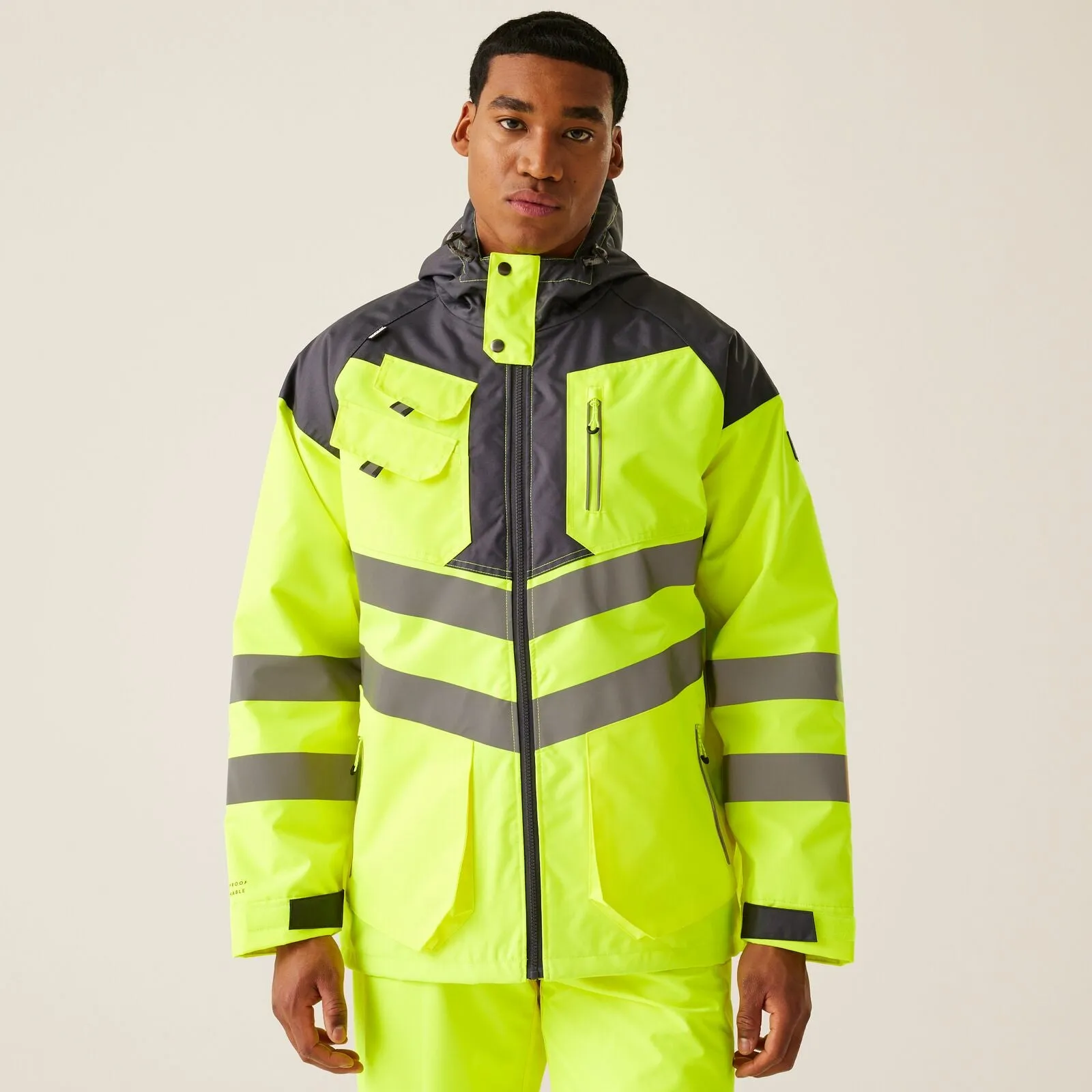 Regatta Professional Mens HI-VIS Tactical Waterproof Jacket