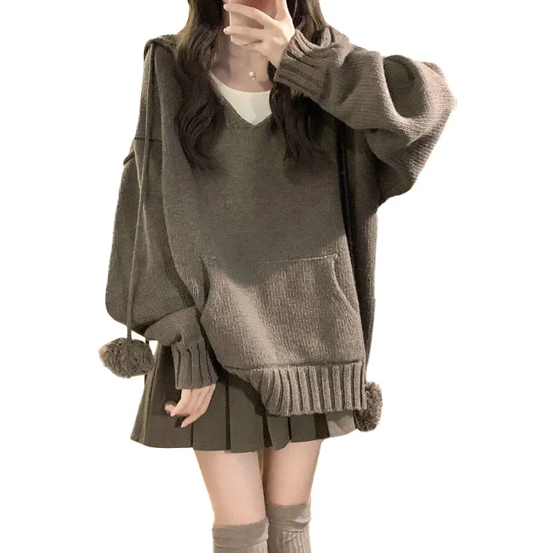 Retro Sweater   Skirt 2-Piece Set  UB96021