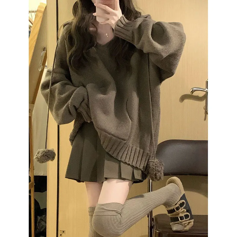 Retro Sweater   Skirt 2-Piece Set  UB96021