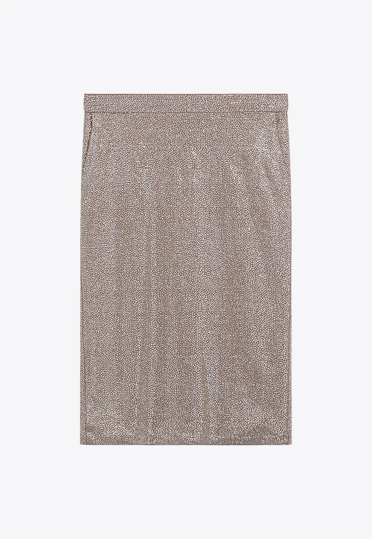 Rhinestone Embellished Midi Skirt