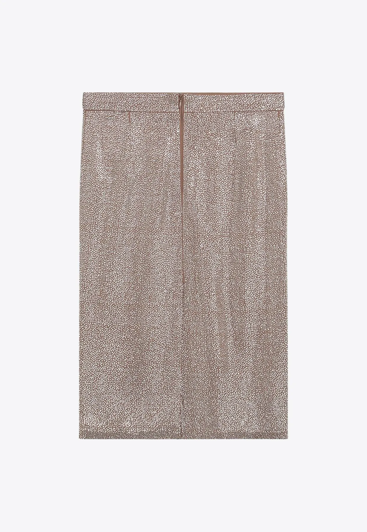 Rhinestone Embellished Midi Skirt