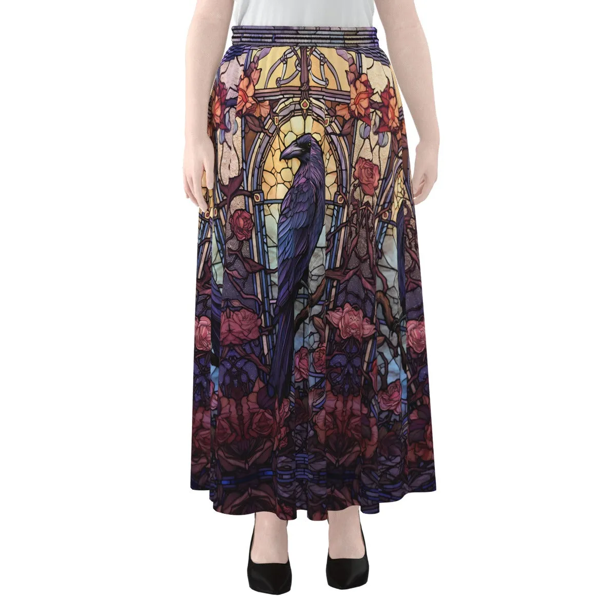Rose Window Raven Maxi