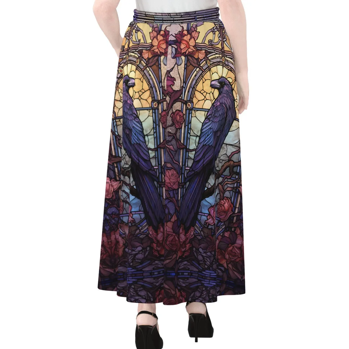 Rose Window Raven Maxi