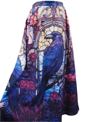 Rose Window Raven Maxi