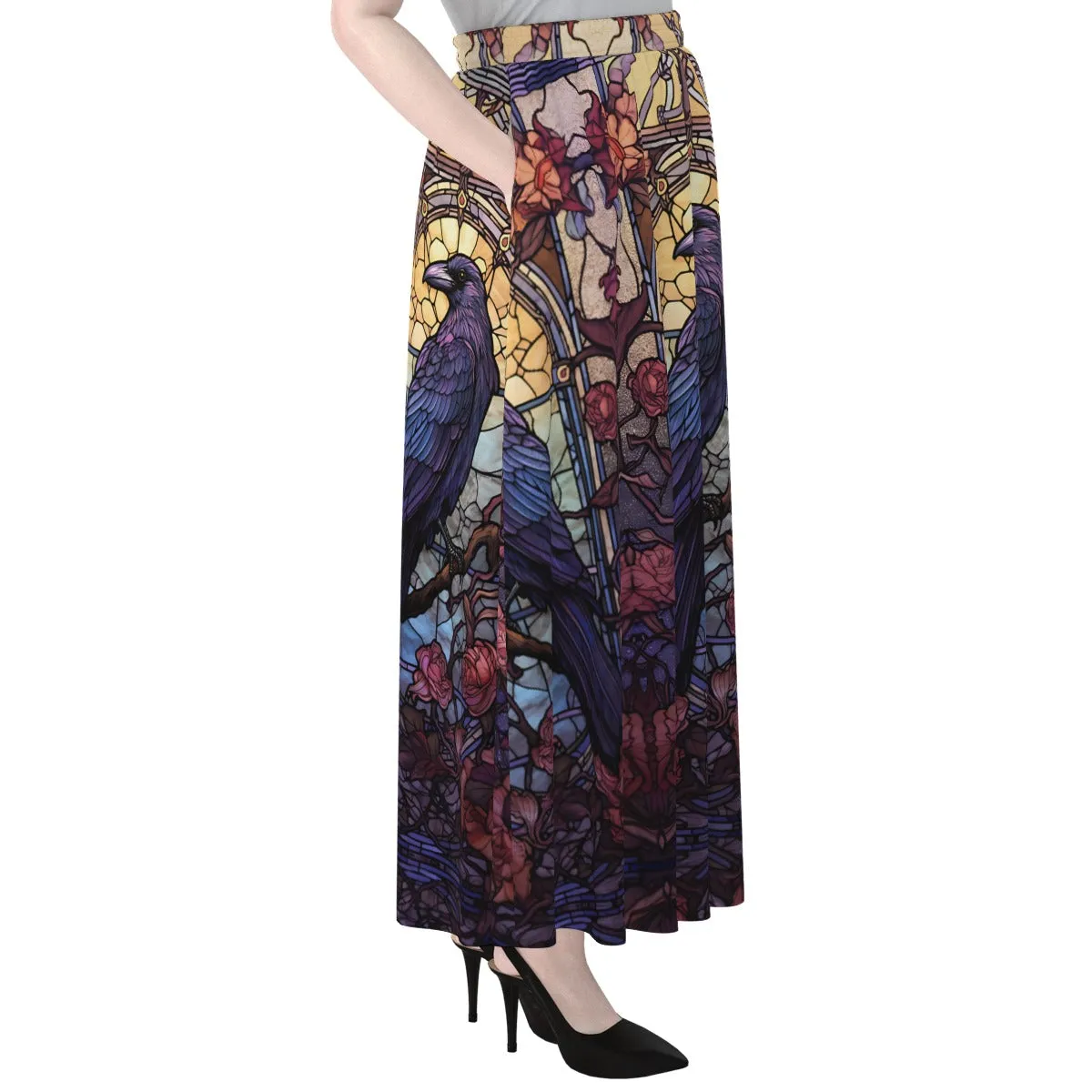 Rose Window Raven Maxi