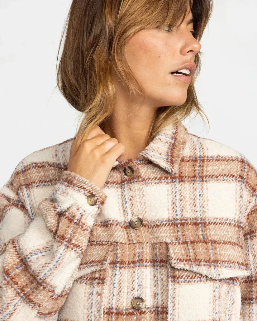 Roxy Women's Check The Swell IIII Shacket