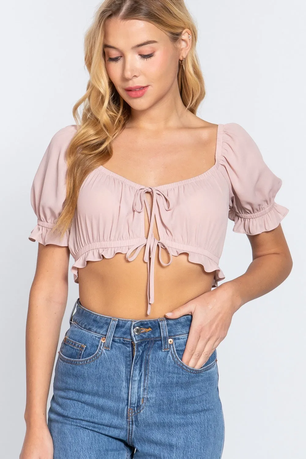 Ruffle Me Up Crop