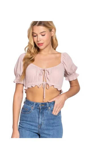 Ruffle Me Up Crop