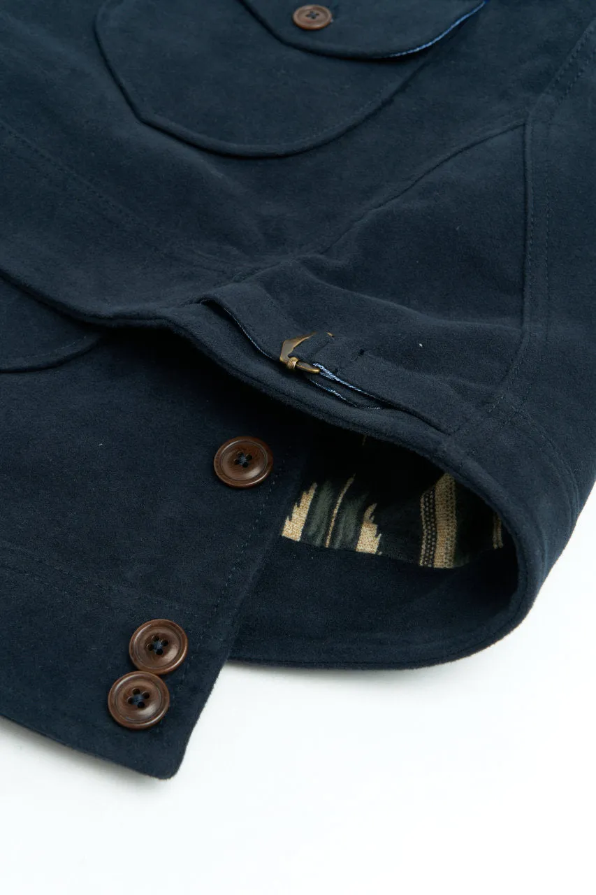 Scarti Lab Cossack Jacket 707F-SN960 Moleskin Navy
