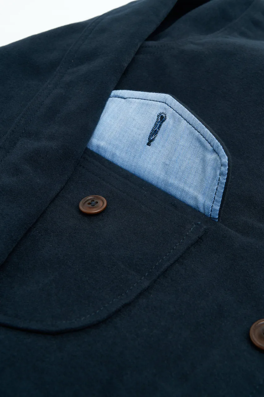 Scarti Lab Cossack Jacket 707F-SN960 Moleskin Navy