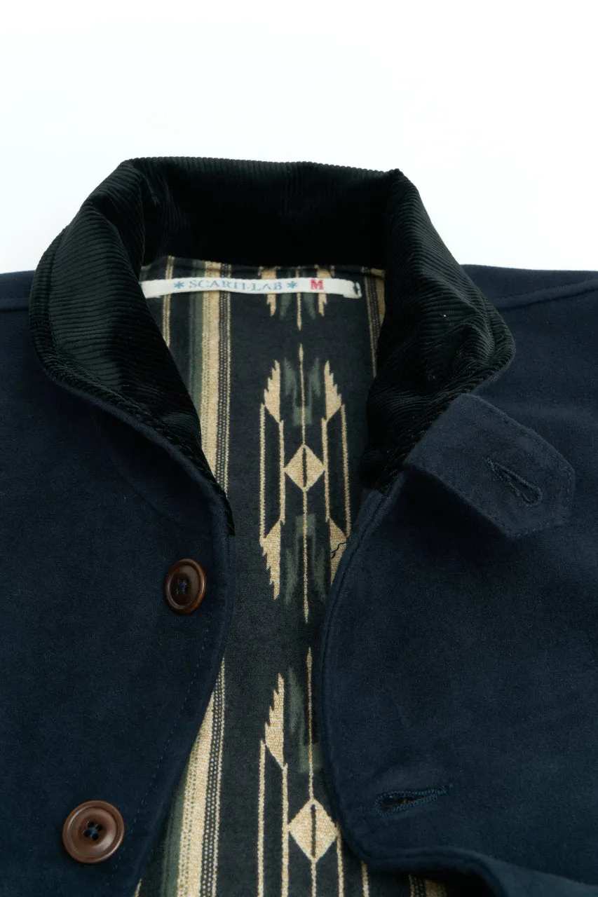 Scarti Lab Cossack Jacket 707F-SN960 Moleskin Navy