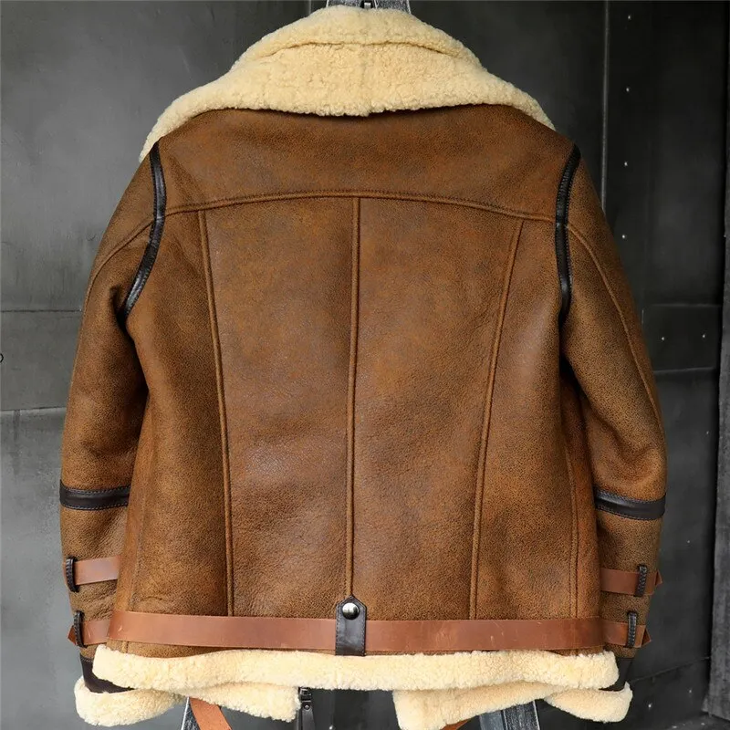 SHEEPSKIN LEATHER JACKET "BANNED"