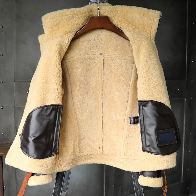 SHEEPSKIN LEATHER JACKET "BANNED"
