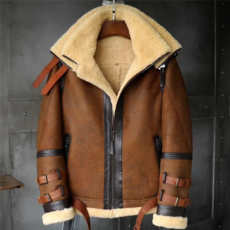 SHEEPSKIN LEATHER JACKET "BANNED"