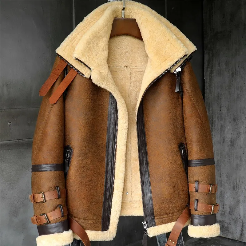 SHEEPSKIN LEATHER JACKET "BANNED"