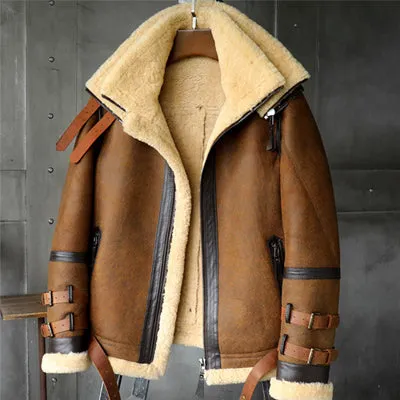 SHEEPSKIN LEATHER JACKET "BANNED"