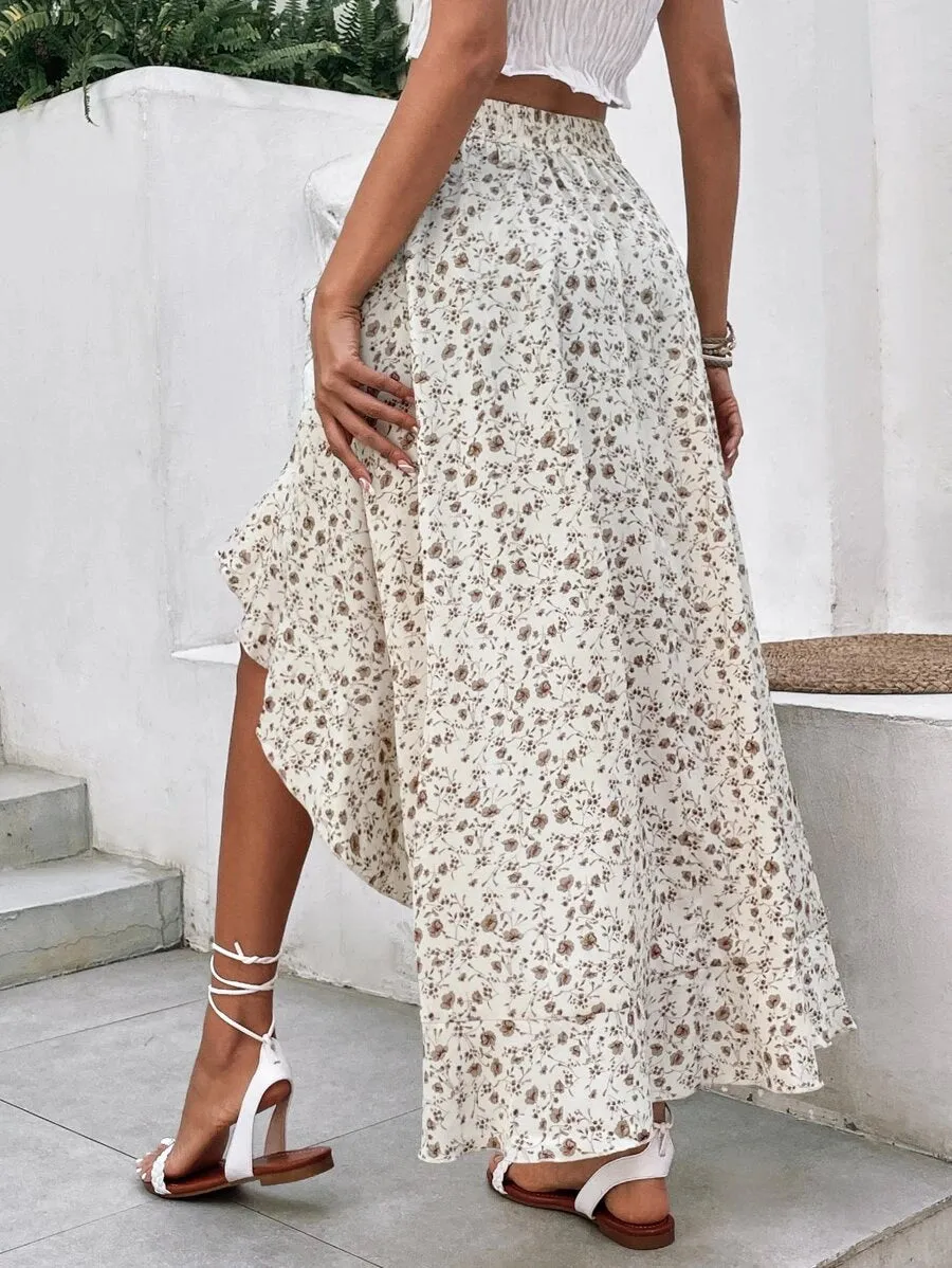 SHEIN High Low Hem Skirt