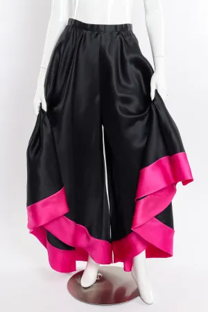 Silk Waterfall Palazzo Pant