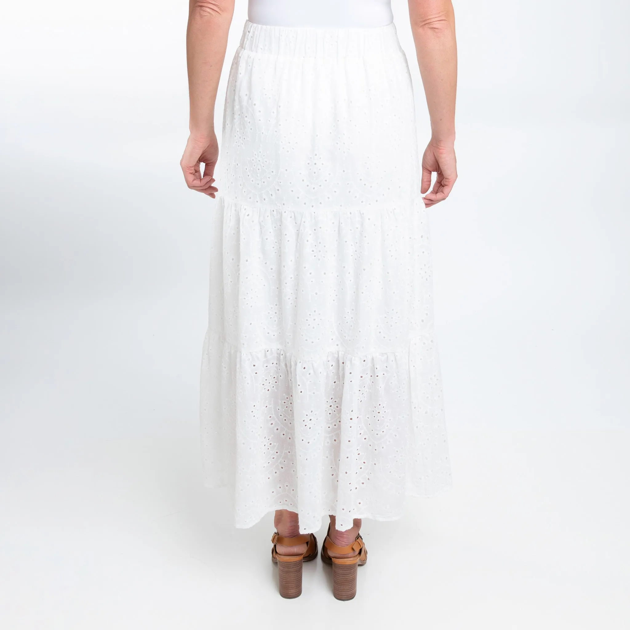 Solange Eyelet Maxi Skirt
