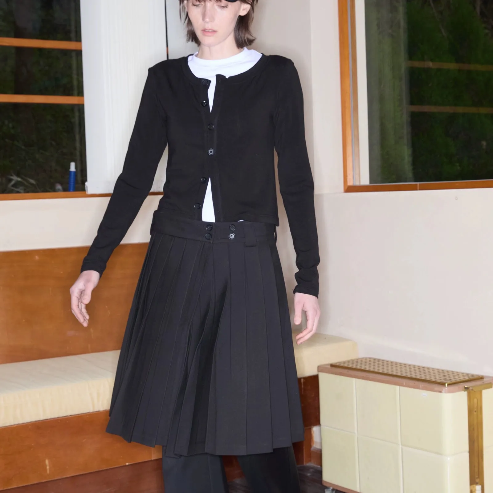 Sophisticated High Waist Pleated Skirt
