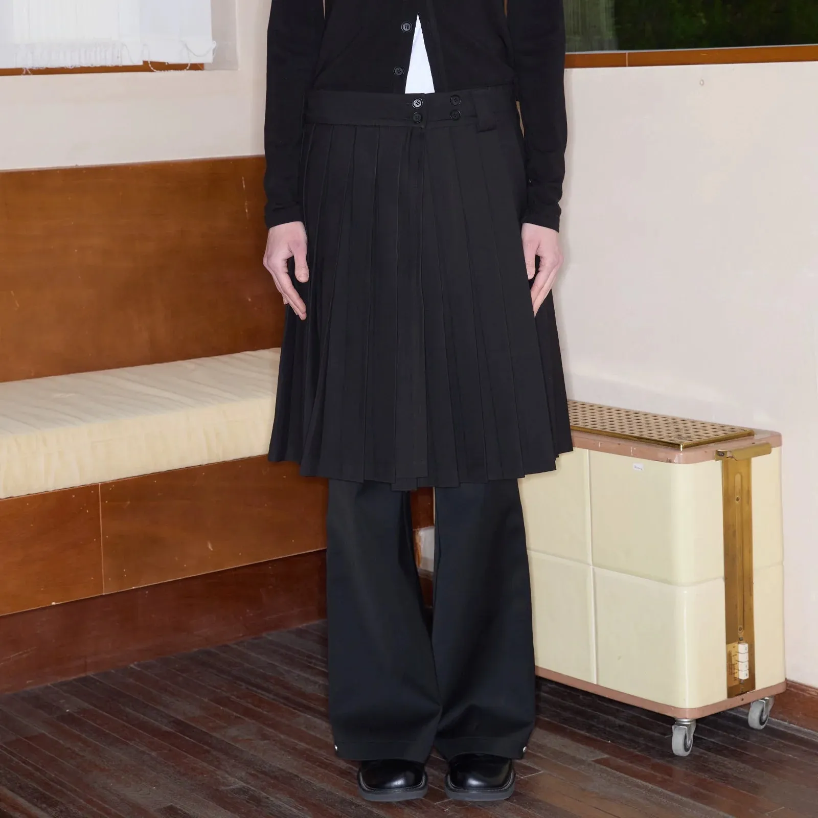 Sophisticated High Waist Pleated Skirt