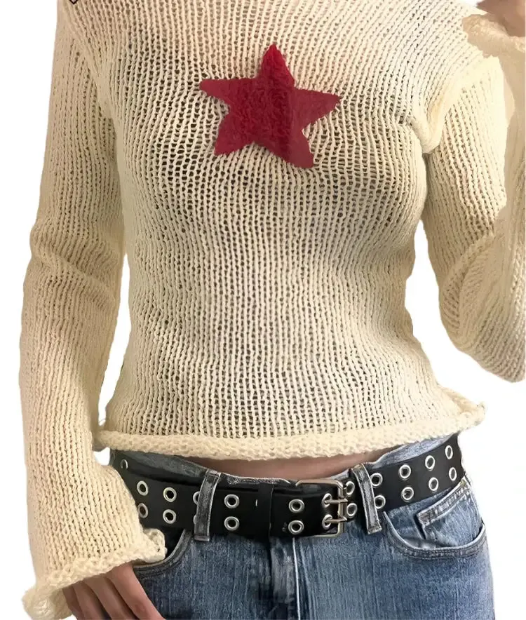 Star Knit Sweater