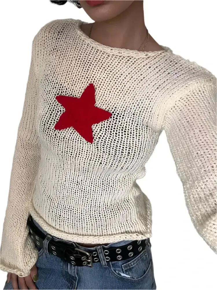 Star Knit Sweater