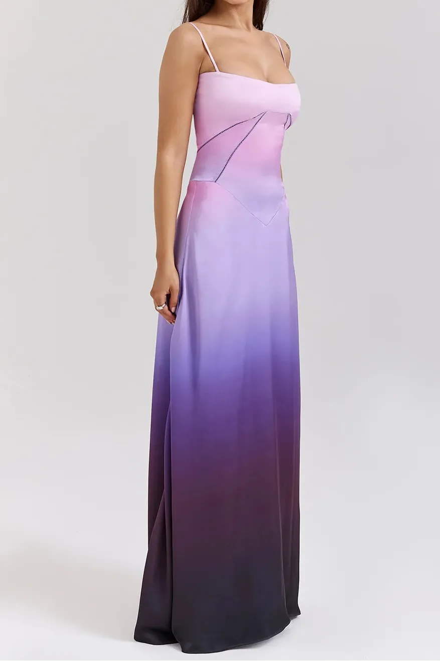 Summer Beach Backless Lace Hollow Out Evening Party Long Dresses