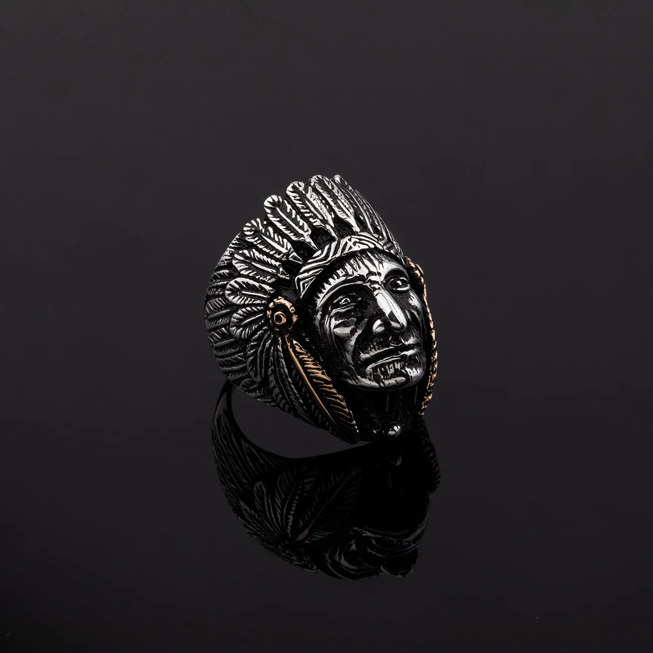 Supreme Native American Design Sterling Silver Ring