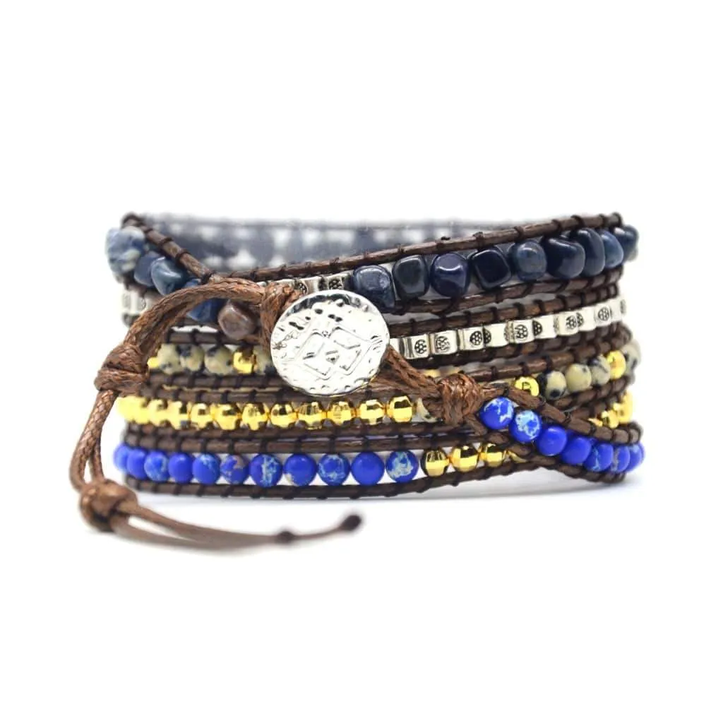 Tibetan Stone Wrap Bracelet