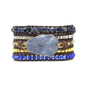 Tibetan Stone Wrap Bracelet