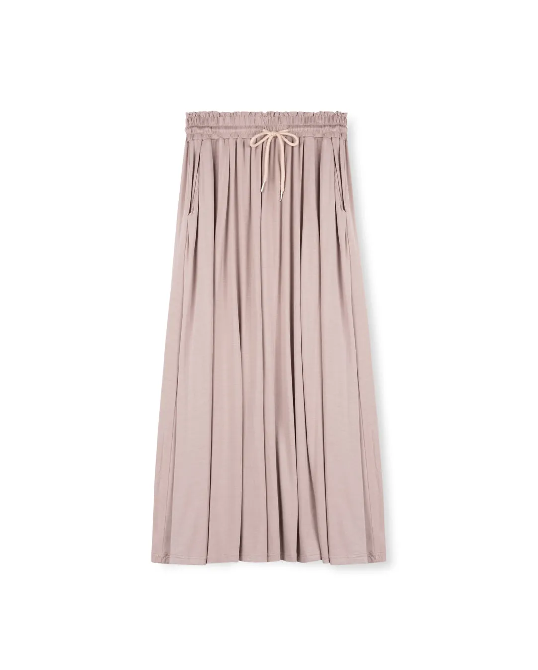 Tie Scrunch Waist Maxi Skirt