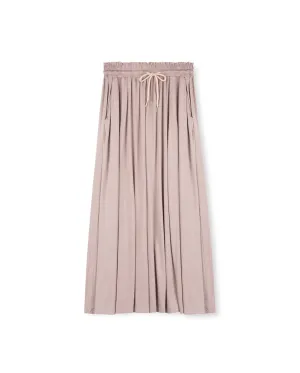 Tie Scrunch Waist Maxi Skirt