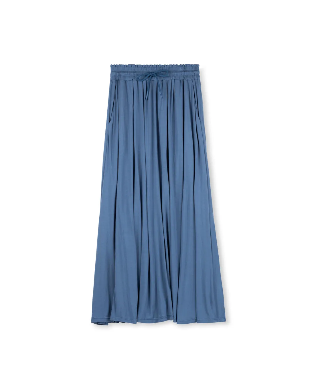 Tie Scrunch Waist Maxi Skirt