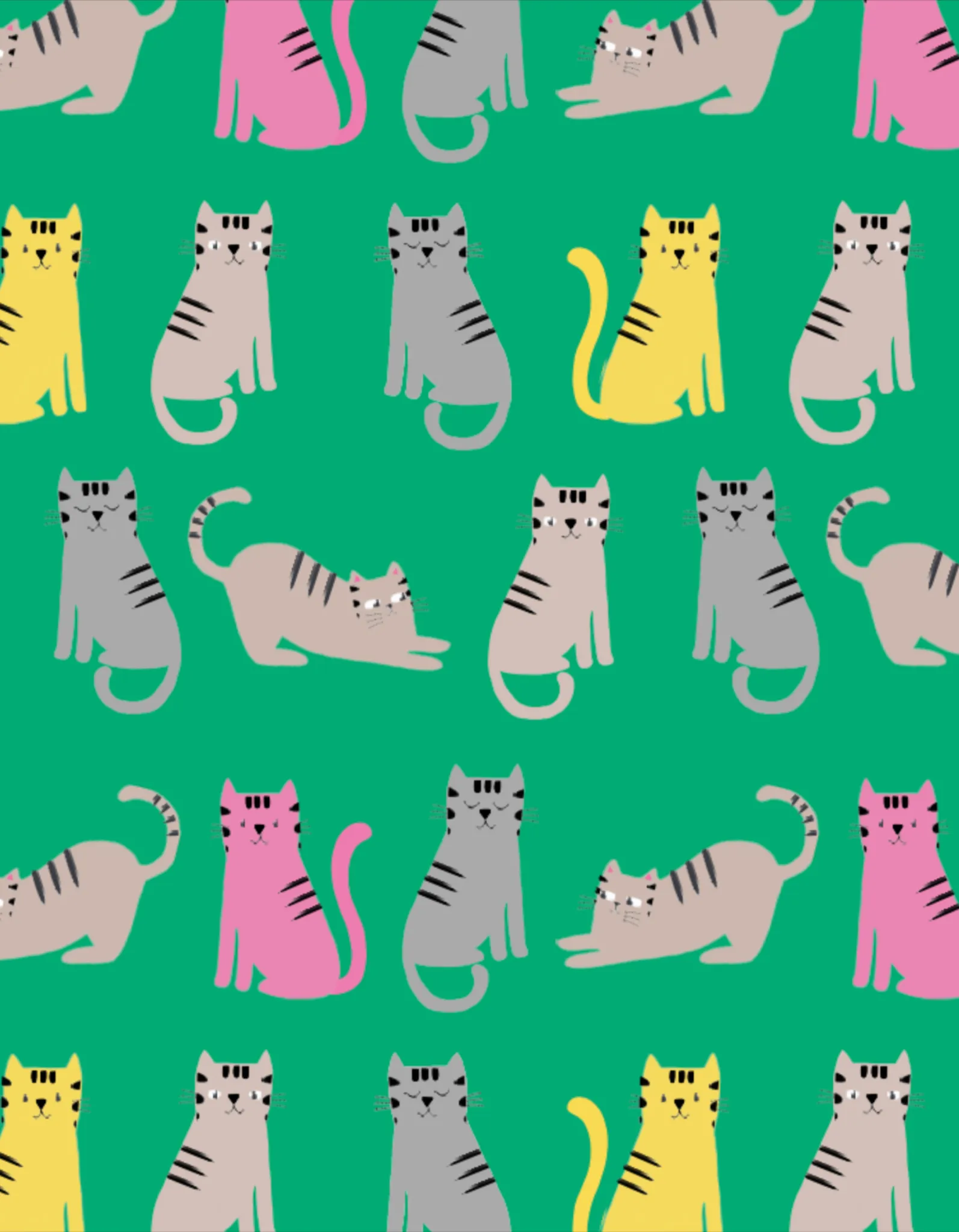 Toby Tiger - Organic Kitten Print Reversible Jacket