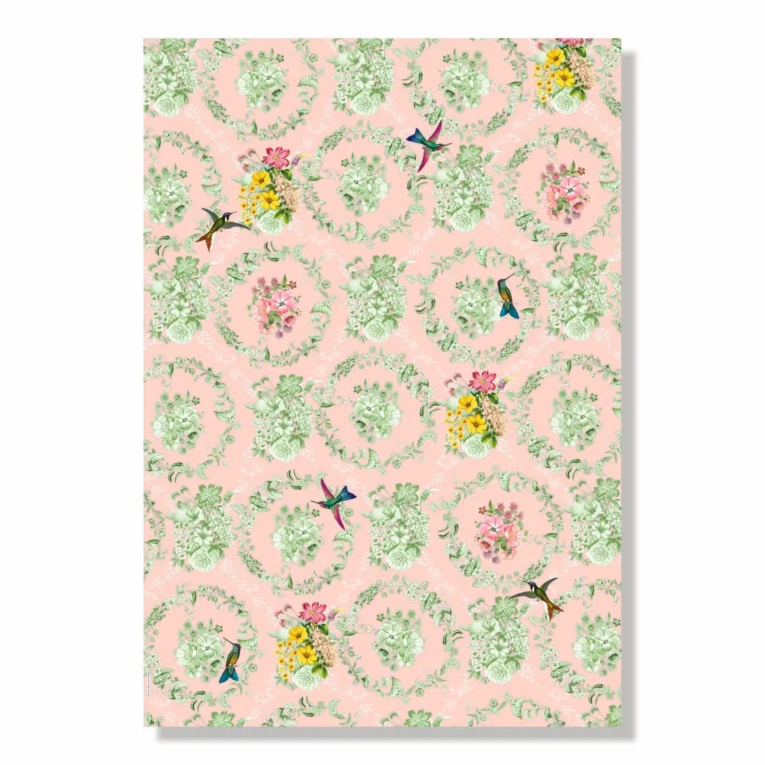 Toile de Jouy Floral Wrapping Paper Book