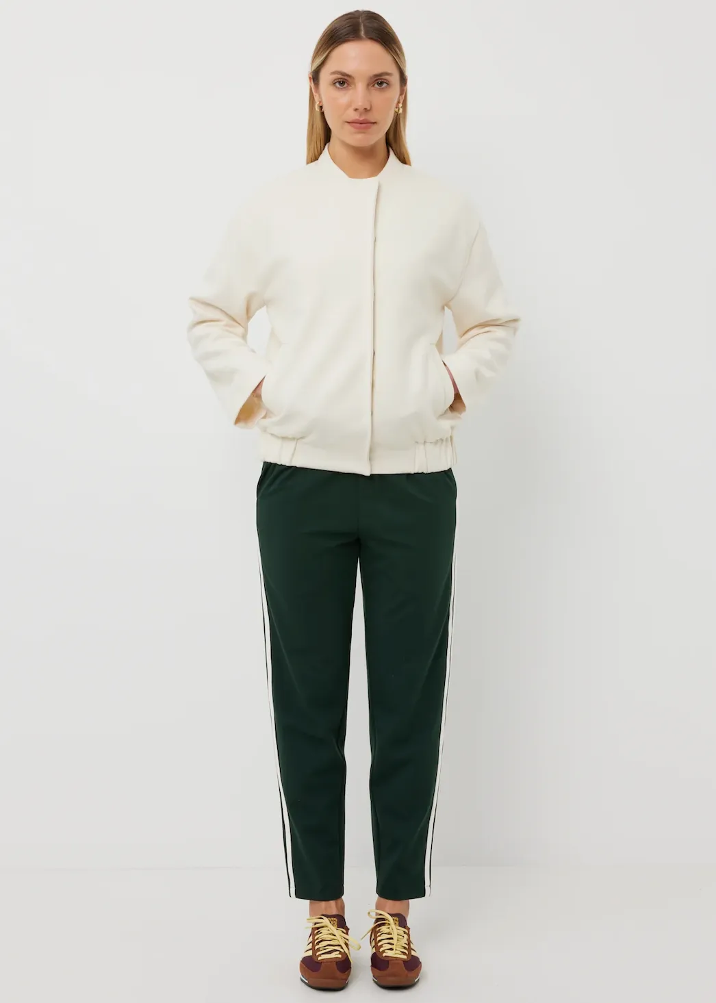 TUESDAY LABEL Anderson Bomber - Ivory Wool