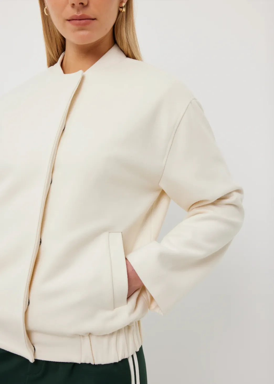 TUESDAY LABEL Anderson Bomber - Ivory Wool